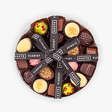 AD0838 - PREMIUM ASSORTED BELGIAN CHOCOLATES - ROUND BOX