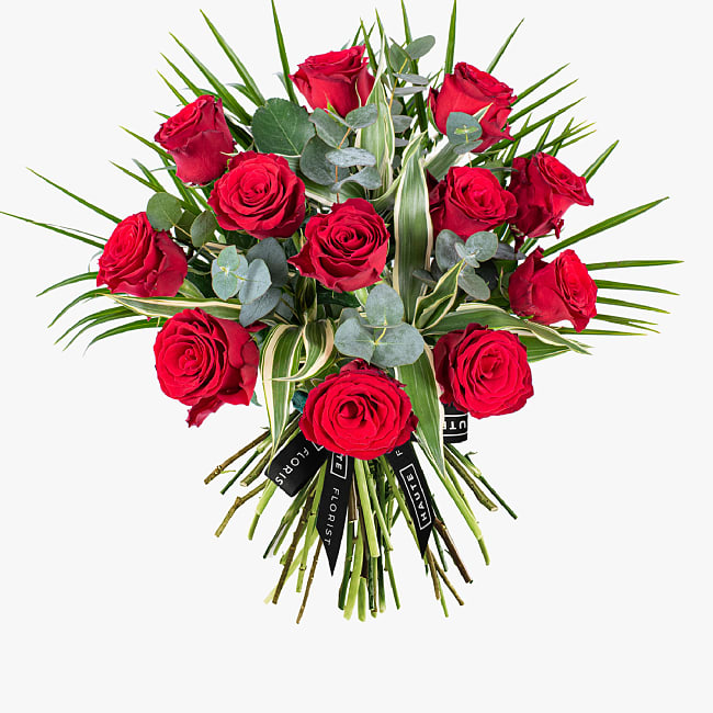 Send Romance: 12 Red Roses  Haute Florist Delivers Love